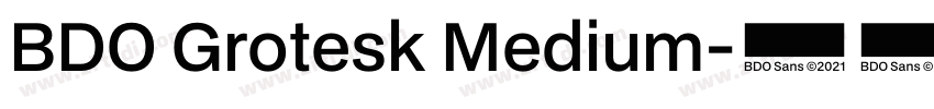 BDO Grotesk Medium字体转换